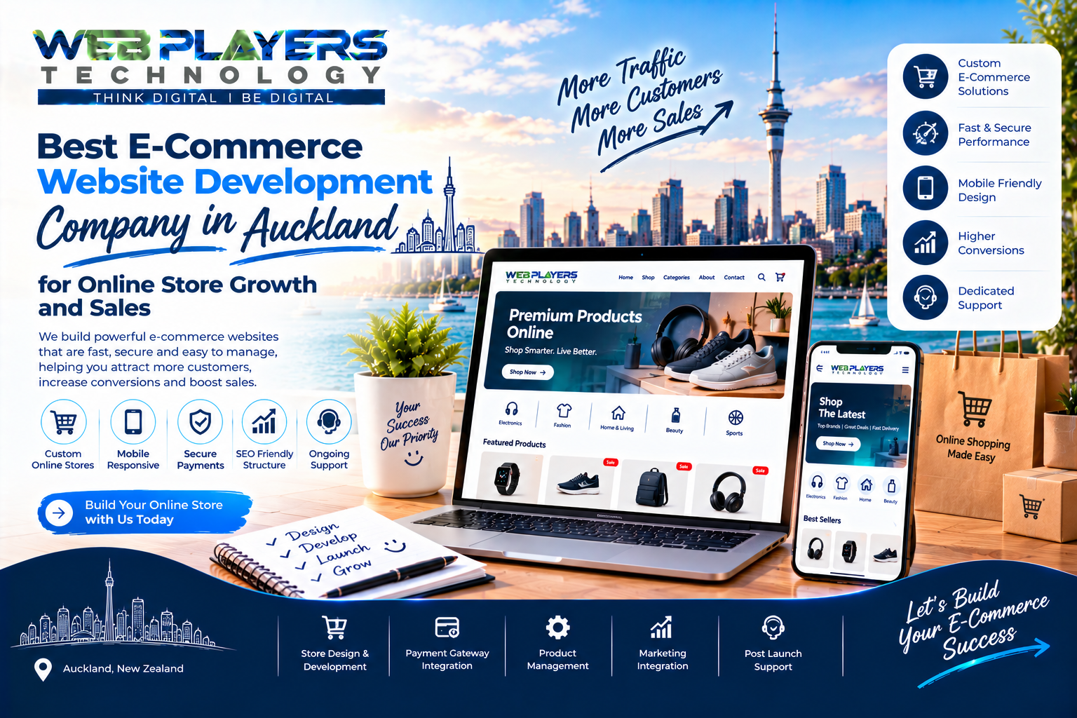 Best E-Commerce Website Development Company in Auckland for Online Store Growth and Sales